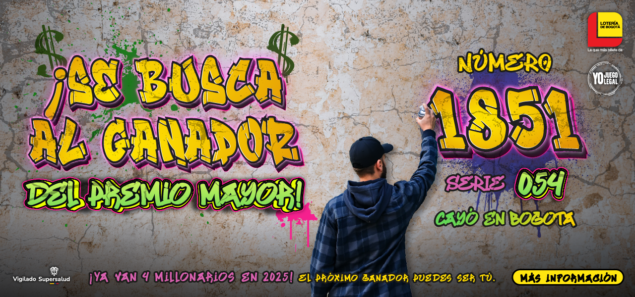 Estamos buscando al ganador del premio mayor