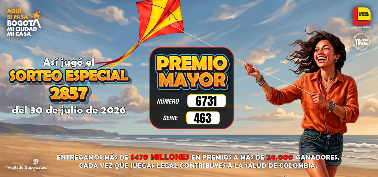 Así jugó nuestro sorteo especial de la lotería de Bogotá