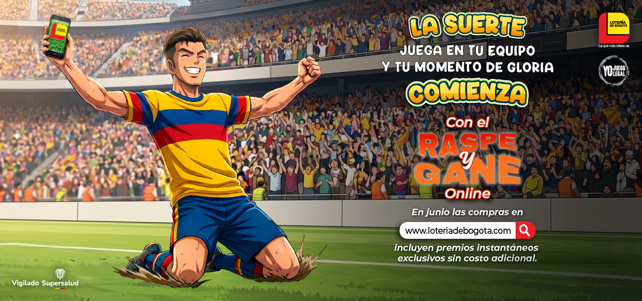 Lotería de Bogotá Raspe y Gane