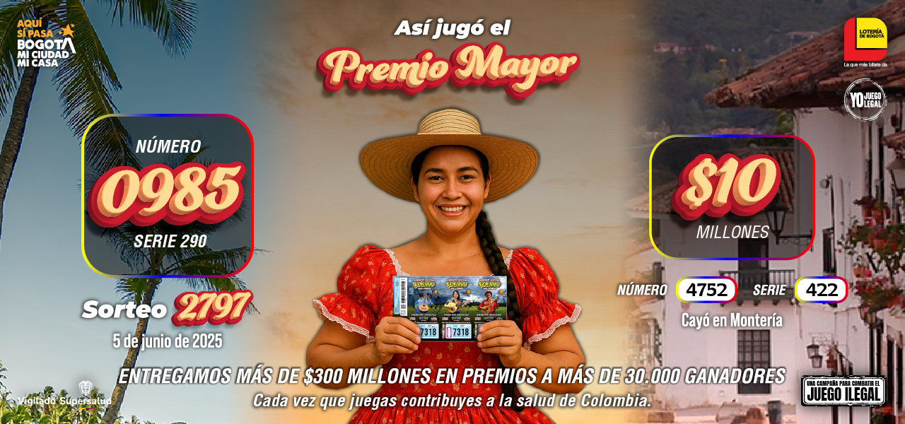 Resultados Sorteo 2797