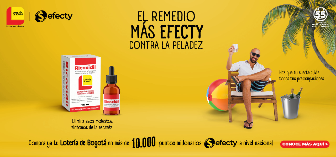 compra tu Lotería de Bogotá en puntos Efecty
