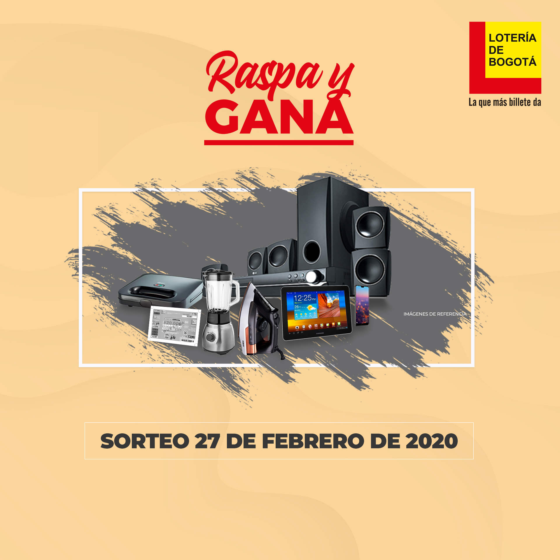Raspa y gana - Sorteo 27 de febrero 2020