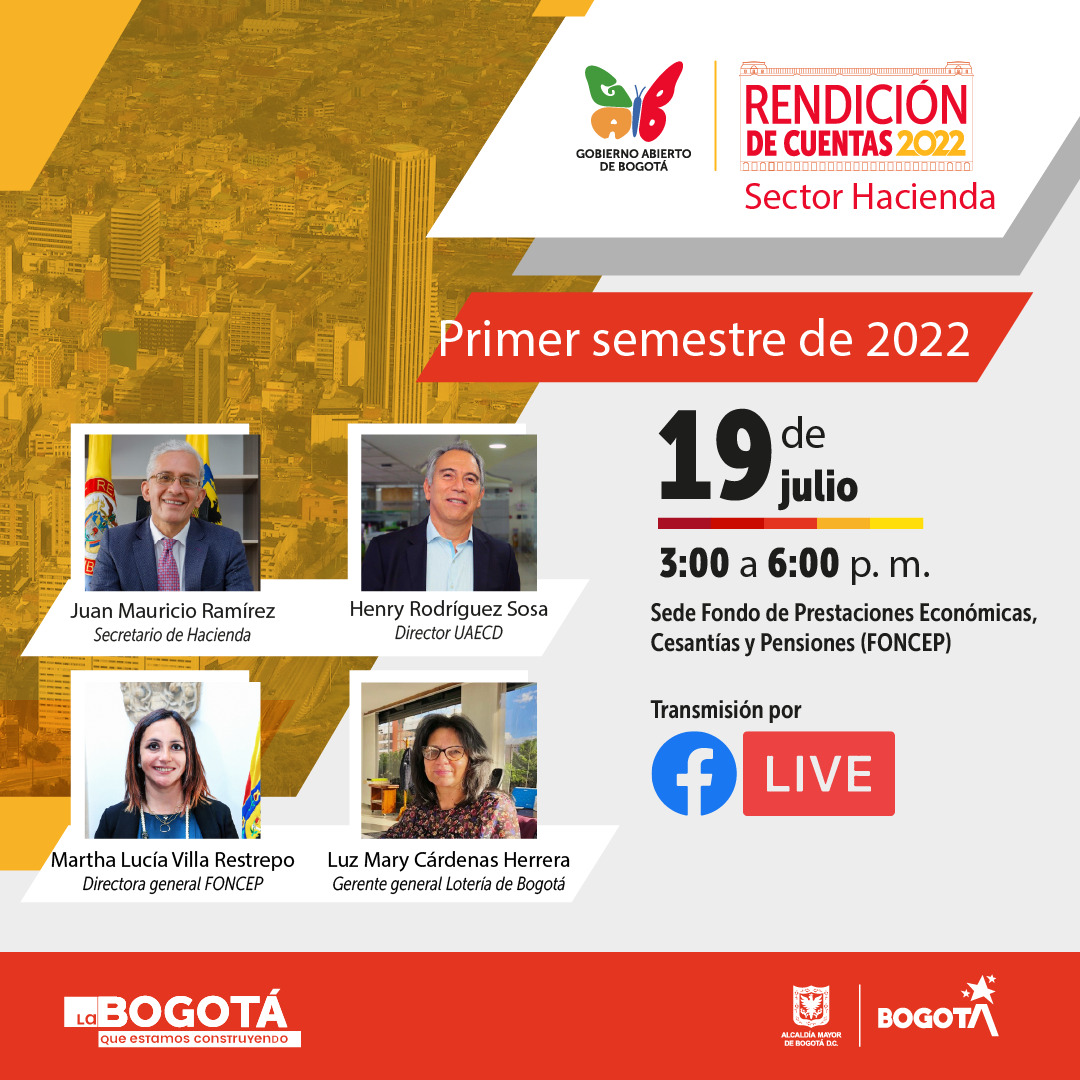 Rendición de cuentas, primer semestre de 2022