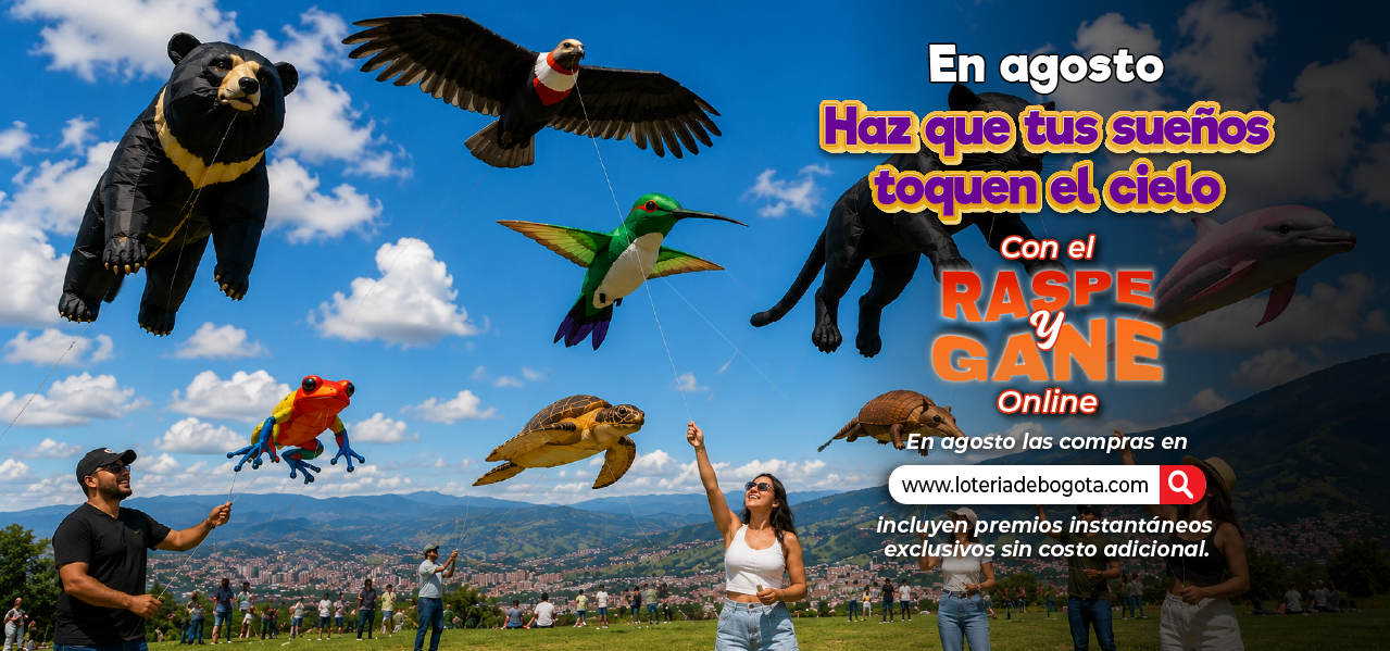 ¡Haz que tus sueños toquen el cielo en agosto con el Raspe y Gane Online!