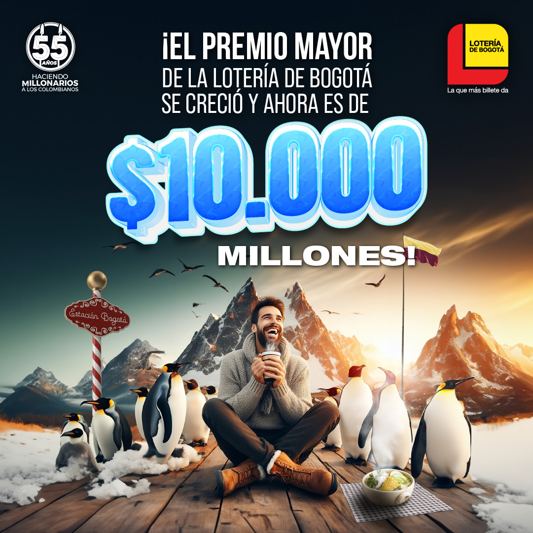 AUMENTÓ PREMIO MAYOR DE LA LOTERÍA DE BOGOTÁ
