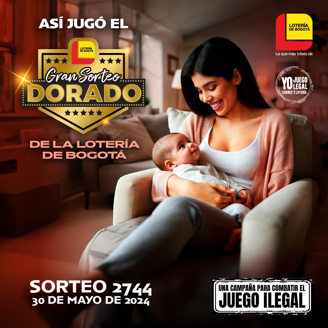 Resultados sorteo 2744 del 30 de mayo de 2024