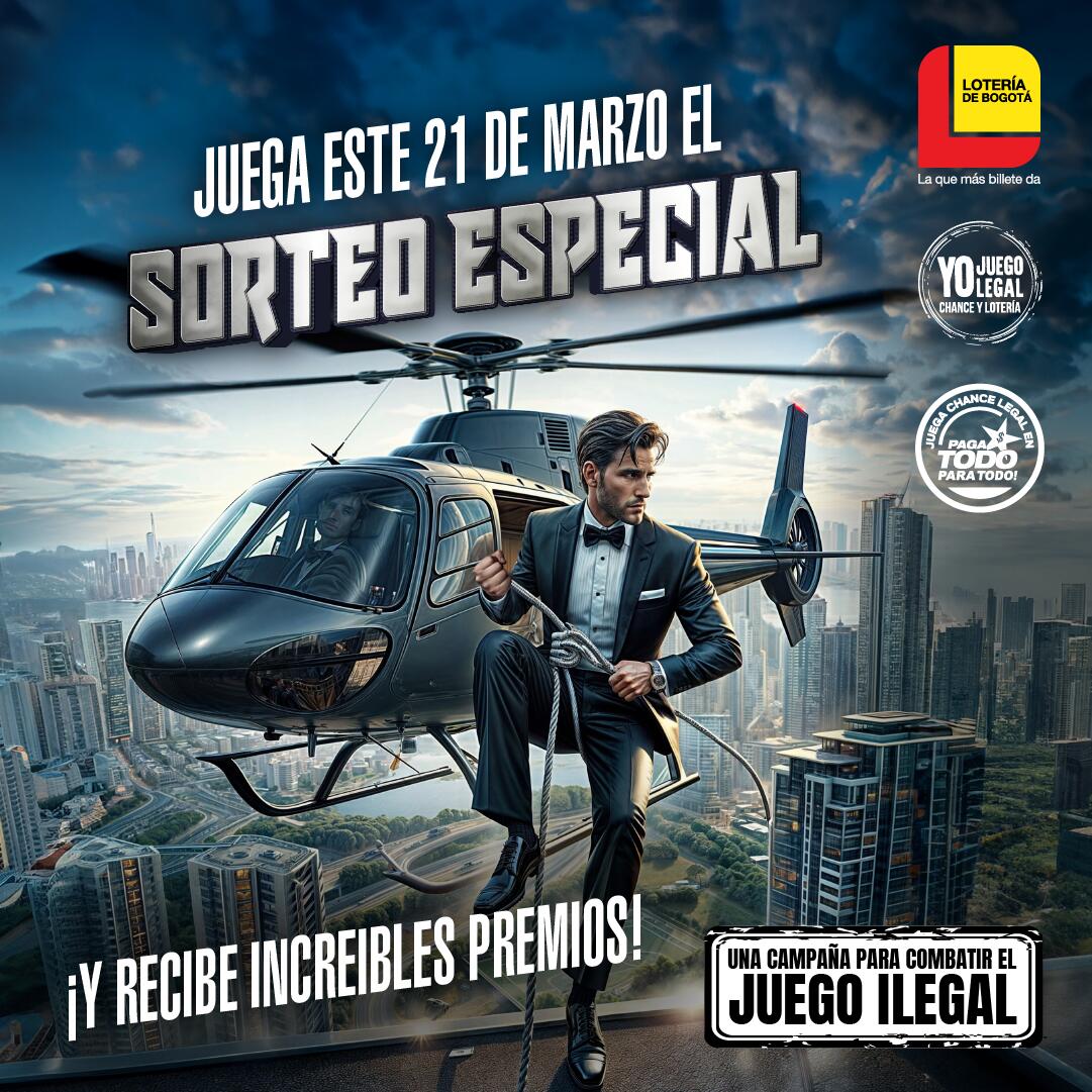SORTEO ESPECIAL 21 DE MARZO DE 2024 DE LA LOTERÍA DE BOGOTÁ
