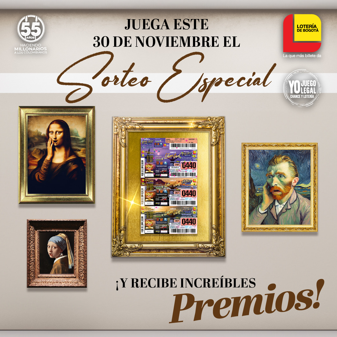 Sorteo 30 de noviembre Lotería de Bogotá