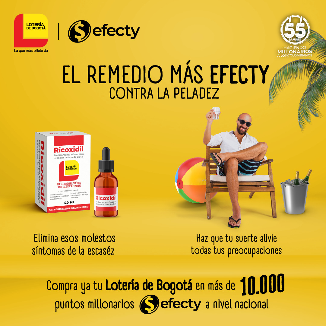 compra tu Lotería de Bogotá en puntos Efecty